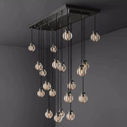 JC Alieen Spherical Modern Rectangular Chandelier 54”