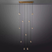 JC Alieen Spherical Modern Rectangular Chandelier 54”