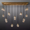 JC Alieen Spherical Modern Rectangular Chandelier 54”