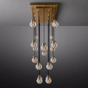 JC Alieen Spherical Modern Rectangular Chandelier 54”