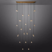 JC Alieen Spherical Modern Rectangular Chandelier 72”