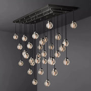 JC Alieen Spherical Modern Rectangular Chandelier 72”