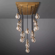 JC Alieen Spherical Modern Rectangular Chandelier 72”