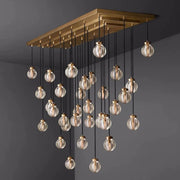 JC Alieen Spherical Modern Rectangular Chandelier 72”