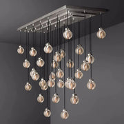 JC Alieen Spherical Modern Rectangular Chandelier 72”