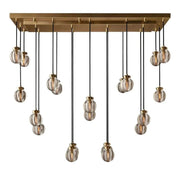 JC Alieen Spherical Modern Rectangular Chandelier 54”