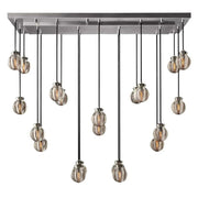 JC Alieen Spherical Modern Rectangular Chandelier 54”