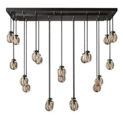 JC Alieen Spherical Modern Rectangular Chandelier 54”