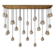 JC Alieen Spherical Modern Rectangular Chandelier 72”