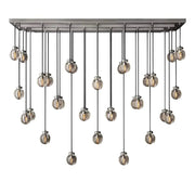 JC Alieen Spherical Modern Rectangular Chandelier 72”