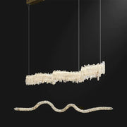 Rock Crystal Linear Chandelier - jchandelier