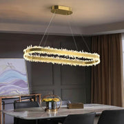 Rock Crystal Oval Chandelier - jchandelier