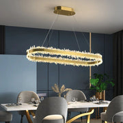 Rock Crystal Oval Chandelier - jchandelier