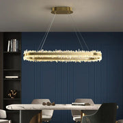 Rock Crystal Oval Chandelier - jchandelier