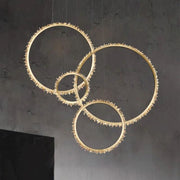 Rock Crystal Ring Chandelier - jchandelier