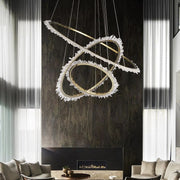 Rock Crystal Ring Chandelier - jchandelier