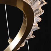 Rock Crystal Ring Chandelier - jchandelier