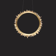 Rock Crystal Ring Chandelier - jchandelier