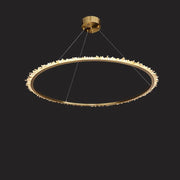 Rock Crystal Ring Chandelier - jchandelier