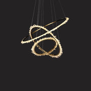 Rock Crystal Ring Chandelier - jchandelier