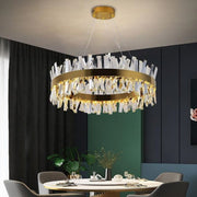 JC Monix Round Crystal Chandelier