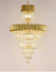 JC Aniston Large Luxury Crystal Chandelier for Staircase and Hallways