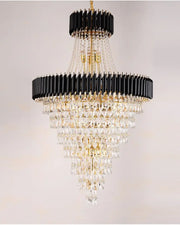 JC Aniston Large Luxury Crystal Chandelier for Staircase and Hallways