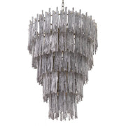 Saint Roch Modern Glass Chandelier S/L - Brass & Glass