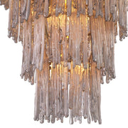 Bethel Roch Modern Glass Chandelier S/L - Brass & Glass