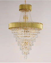 JC Aniston Large Luxury Crystal Chandelier for Staircase and Hallways