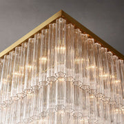 JC Ice 3-Tier Square Chandelier 45” 60"