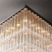 JC Ice 3-Tier Square Chandelier 45” 60"