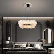 JC Vosa Crystal Cluster Square Modern Chandelier