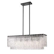 JC Aimee Linear Glass Chandelier