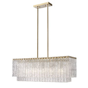 JC Aimee Linear Glass Chandelier