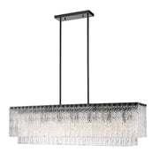 JC Aimee Linear Glass Chandelier