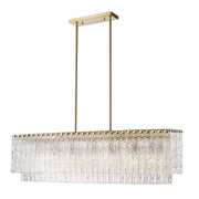 JC Aimee Linear Glass Chandelier