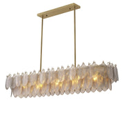 Lucius Rectangle Modern Glass Chandelier