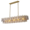 Lucius Rectangle Modern Glass Chandelier