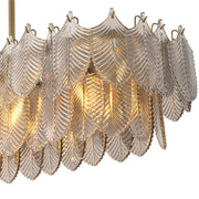 Lucius Rectangle Modern Glass Chandelier