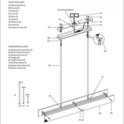 Veuvery Linear Chandelier D 54"72"