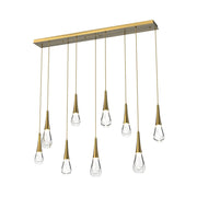 JC Water Drop Rectangle  LED Chandelier