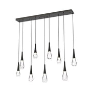 JC Water Drop Rectangle  LED Chandelier