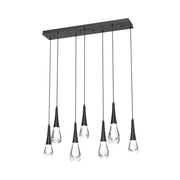 JC Water Drop Rectangle  LED Chandelier