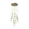 JC Water Drop Round LED Chandelier