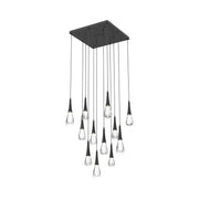 JC Water Drop Square LED Chandelier