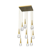 JC Water Drop Square LED Chandelier