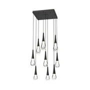 JC Water Drop Square LED Chandelier