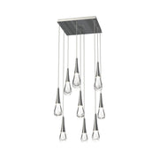 JC Water Drop Square LED Chandelier