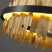 JC Wave 2-Tier Modern Round Chandelier